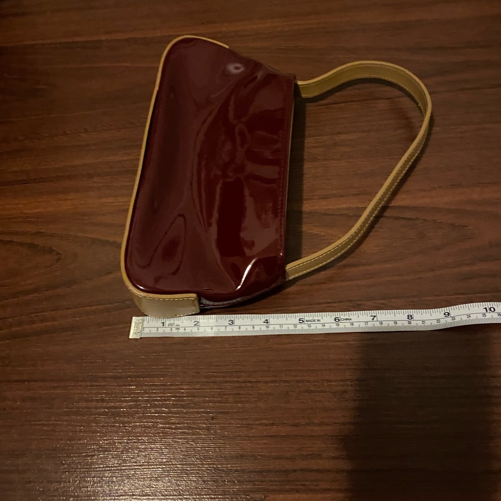 cherry red & cream mini shoulder bag - Picture 4 of 5